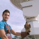 Illustration for article titled Why Does a Falcon Live at This Space Antenna?